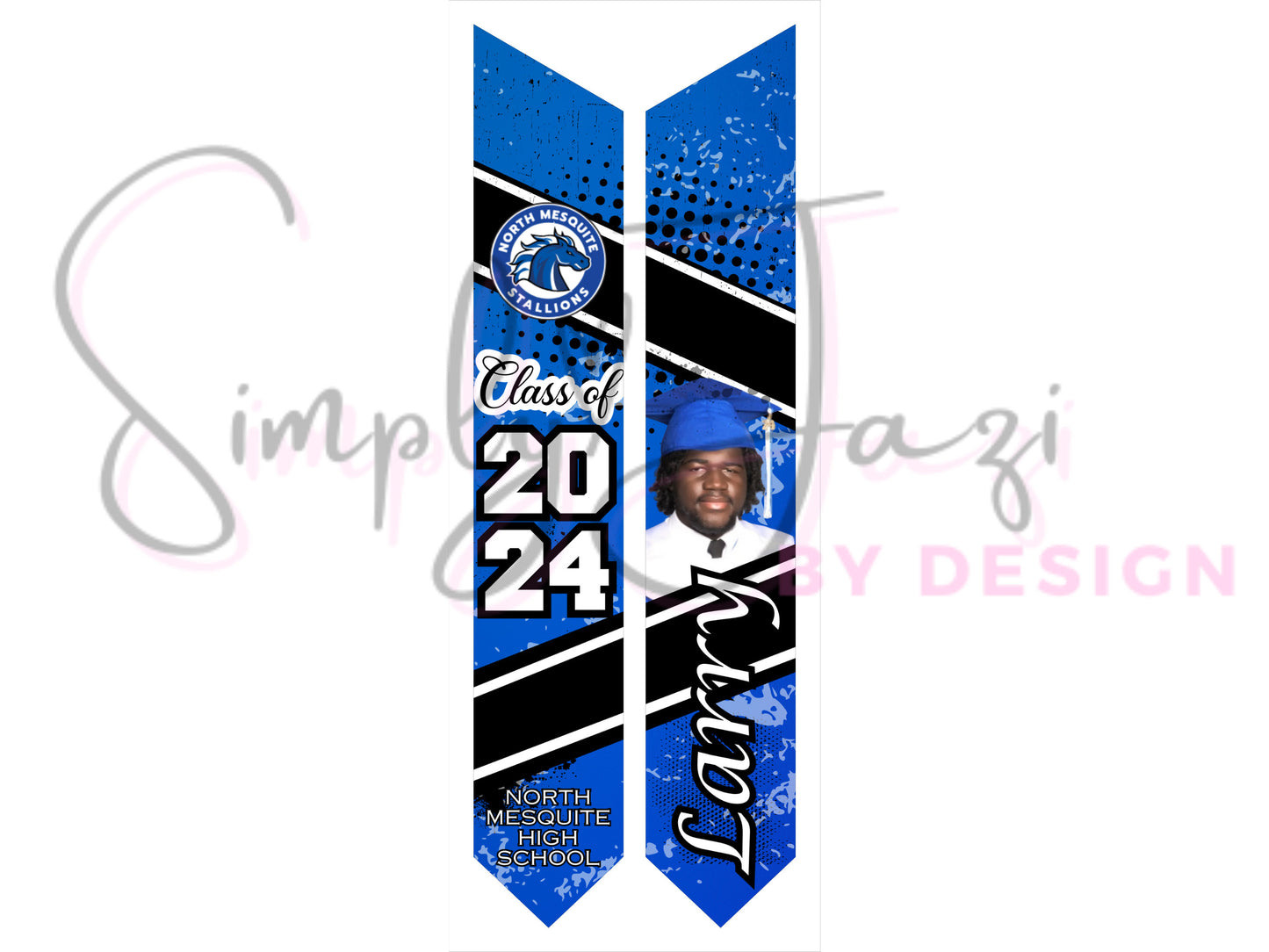 Editable Graduation Stole, Customizable Grad Stole, Canva Template, Sublimation Grad Stole, Graduation 2024, Senior Grad Stole, Senior 2024