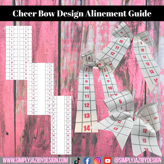 Cheer bow Design Alinement Guide