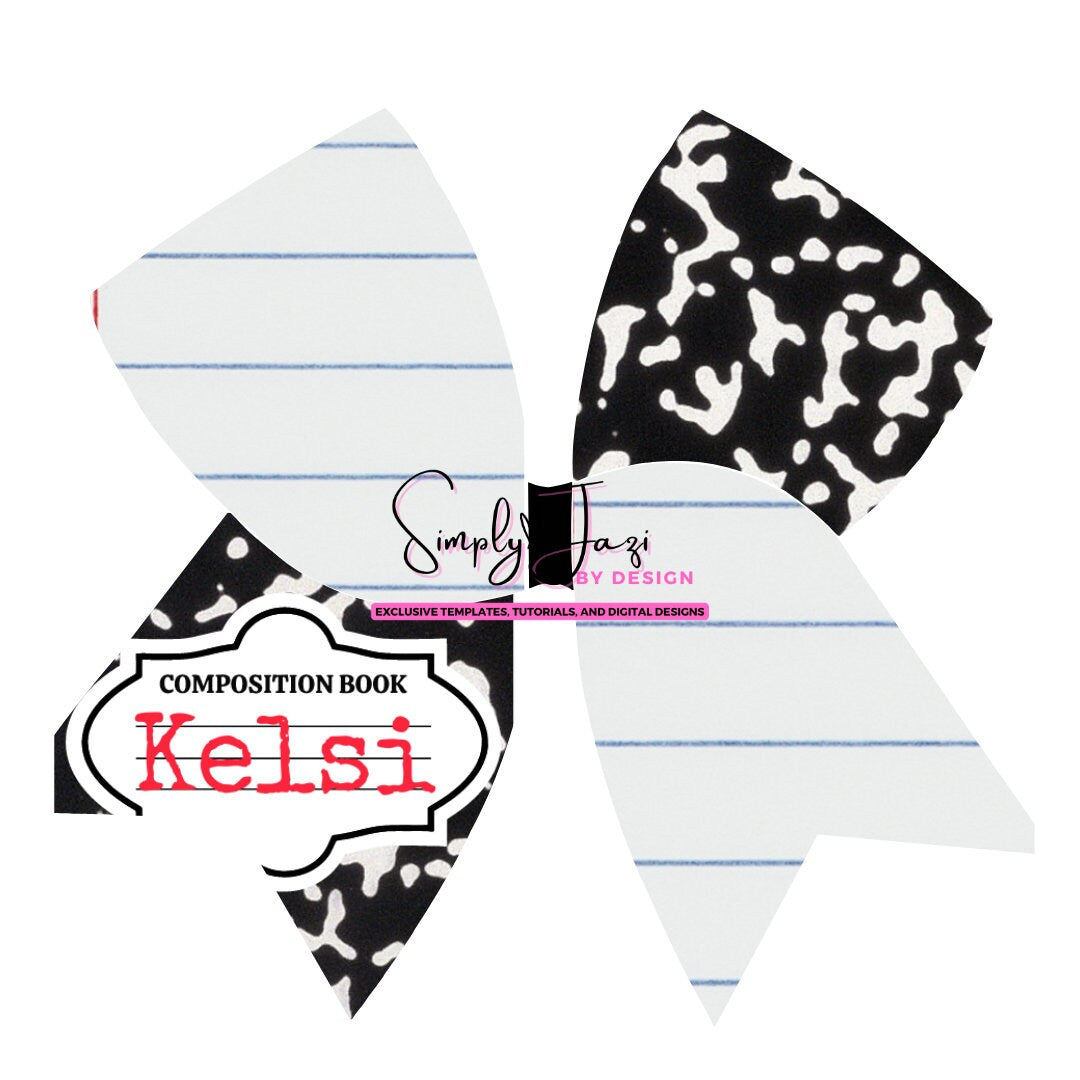 Sublimation Cheer Bow Template, Canva Frame, Cheer Bow Mockup, Printable Cheer Bow template , Back to School hair bow template