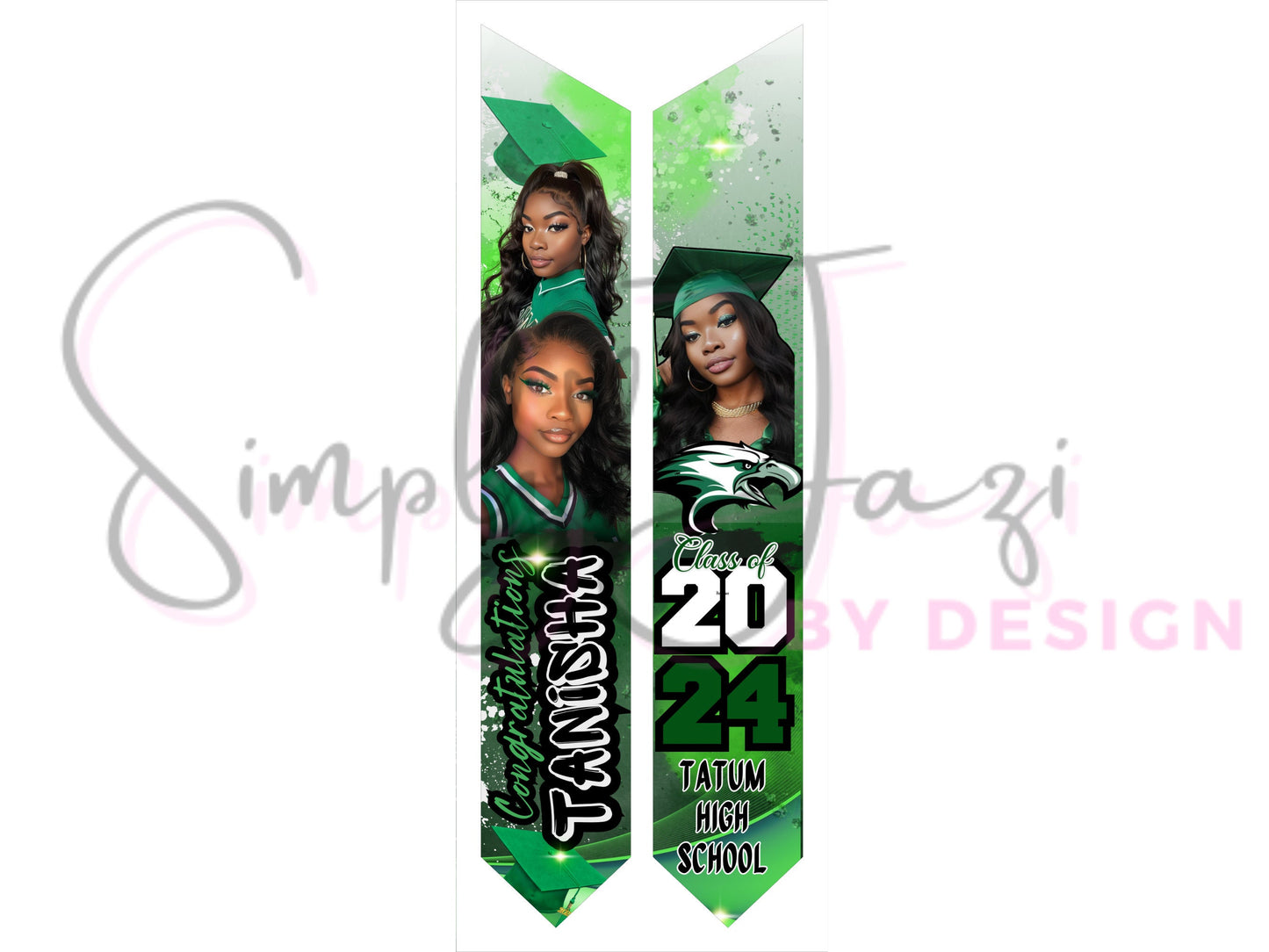 Editable Graduation Stole, Customizable Grad Stole, Canva Template, Sublimation Grad Stole, Graduation 2024, Senior Grad Stole, Senior 2024