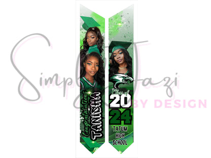 Editable Graduation Stole, Customizable Grad Stole, Canva Template, Sublimation Grad Stole, Graduation 2024, Senior Grad Stole, Senior 2024