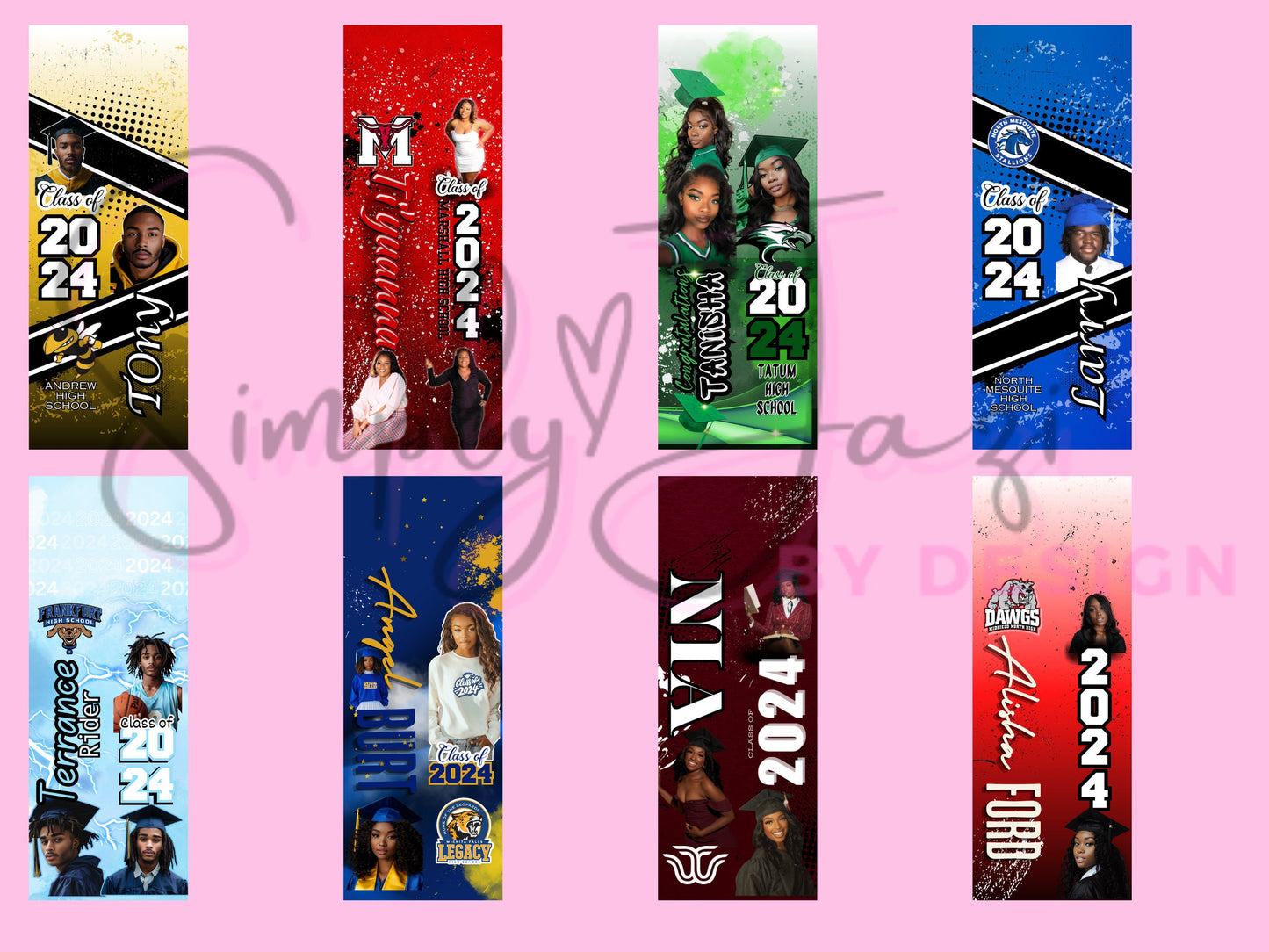 Editable Graduation Stole, Customizable Grad Stole, Canva Template, Sublimation Grad Stole, Graduation 2024, Senior Grad Stole, Senior 2024