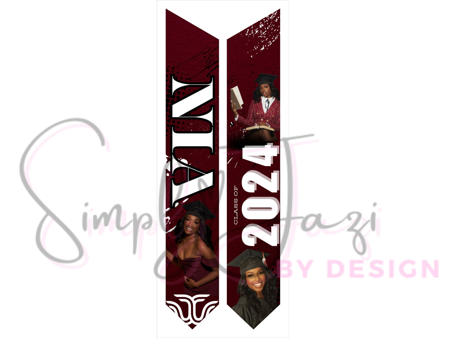 Editable Graduation Stole, Customizable Grad Stole, Canva Template, Sublimation Grad Stole, Graduation 2024, Senior Grad Stole, Senior 2024
