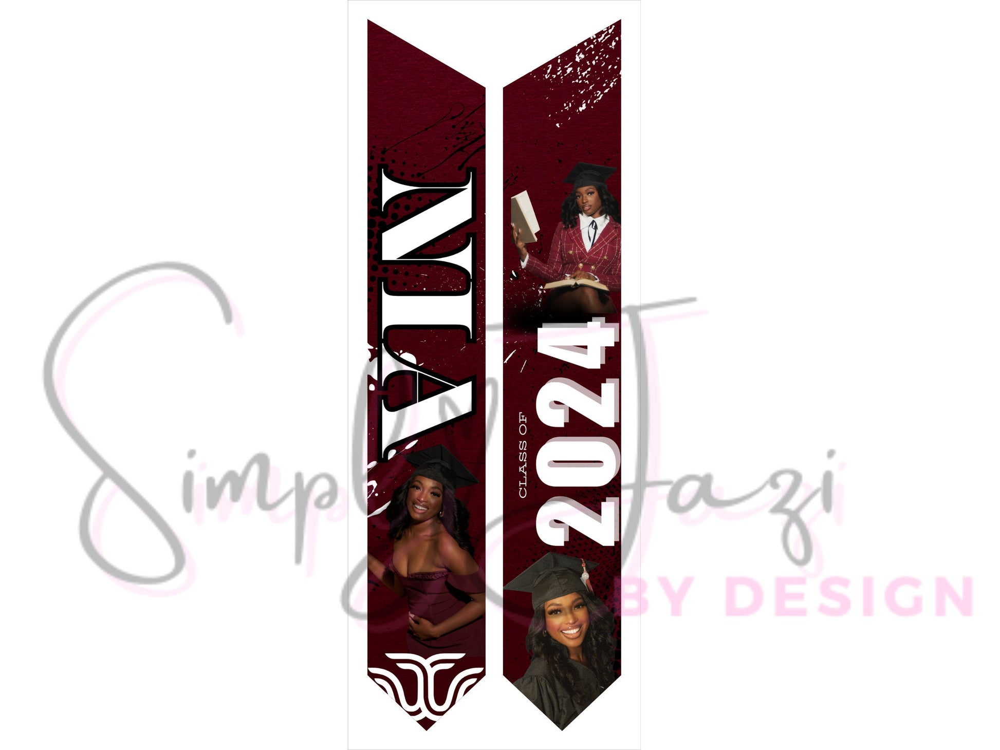 Editable Graduation Stole, Customizable Grad Stole, Canva Template, Sublimation Grad Stole, Graduation 2024, Senior Grad Stole, Senior 2024